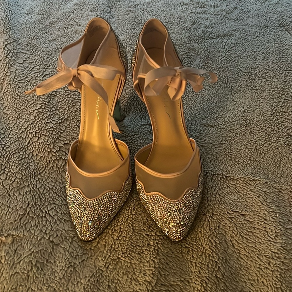 Betsey  Johnson heels. Never worn. Excellent condition. Original box.